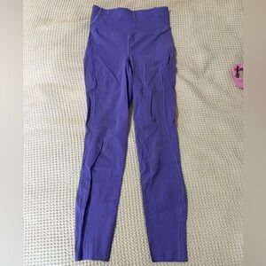 Purple running leggings